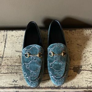 Gucci Velvet Loafers